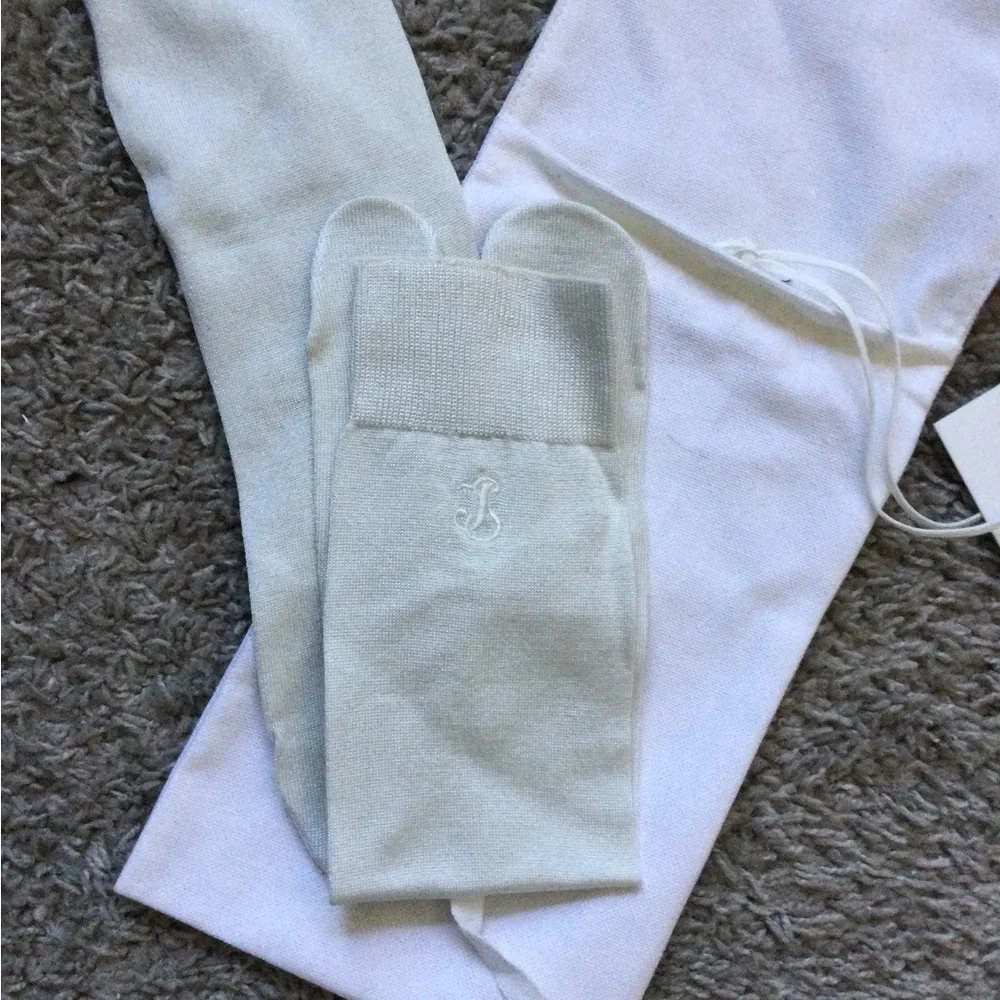 🔥🔥HOST PIC🔥🔥 Jil Sander off White Silk Split Toe Socks - Picture 12 of 13